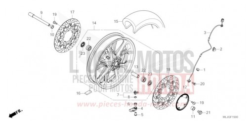 ROUE AVANT GL1800DAT de 2026